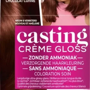L'Oréal Paris Casting Crème Gloss Mahonie Koperbruin 454 - Beschadigde verpakking