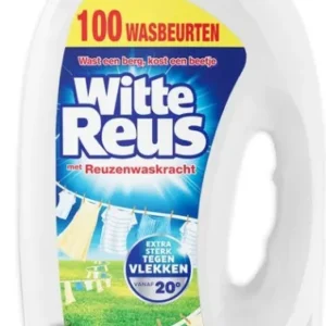 Witte Reus Wasmiddel Gel 100 Wasbeurten 4,5 liter