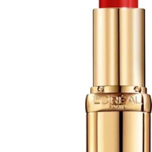 L’Oréal Paris Color Riche Satin Lipstick - Verzorgende, Lippenstift Verrijkt met Arganolie - 297 Red Passion - Rood - 4,54 gr