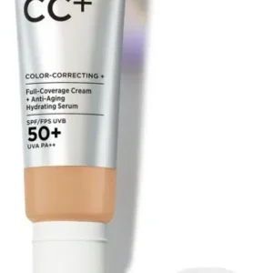 IT Cosmetics Your Skin But Better CC+ Cream SPF50 Foundation - Anti-Aging & Hydraterend - Natuurlijke finish - Neutral Tan - 32ml - Beschadigde Verpakking