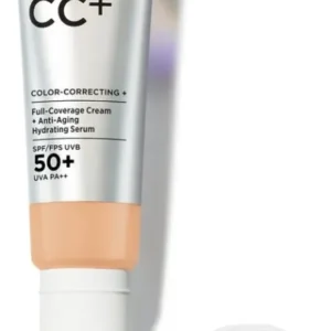 IT Cosmetics Your Skin But Better CC+ Cream SPF50 Foundation - Anti-Aging & Hydraterend - Natuurlijke finish - Medium - 32ml - Beschadigde Verpakking