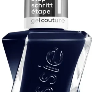essie Gel Couture nagellak - 400 caviar bar - donkerblauwe gelnagellak