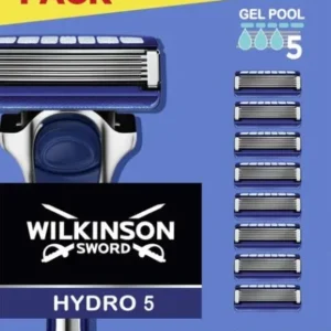 Wilkinson Sword Hydro 5 Skin Protection - Scheermes - Voordeelverpakking - Navulmesjes 9 stuks- beschadigde verpakking