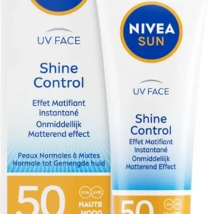 NIVEA SUN Face Shine Control Zonnebrand Gezicht - SPF 50 - Matterend Effect - Zonnebrandcrème - 50 ml
