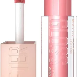Maybelline New York Lifter Gloss Lipgloss 4 Silk Glanzende Lipgloss - Roze Transparant - hoge glans - 5,4ml