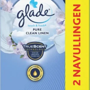 Glade Touch & Fresh Pure Clean Linen twee navullingen 2x10ML - Beschadigde verpakking