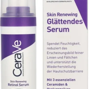 CeraVe Skin Renewing Retinol Serum - Geschikt voor een gevoelige huid - Met ingekapselde Retinol en Ceramiden - 30ml