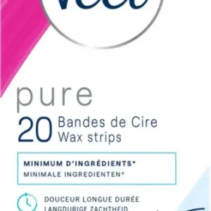 Veet Ontharingsstrips - Gezicht - Hypoallergene Minima - 20 stuks - Beschadigde Verpakking