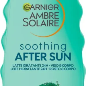 Garnier Ambre Solaire Verzachtende Aftersun Melk met aloë vera - Geschikt voor gezicht en lichaam - 175 ML - Dopje beschadigd