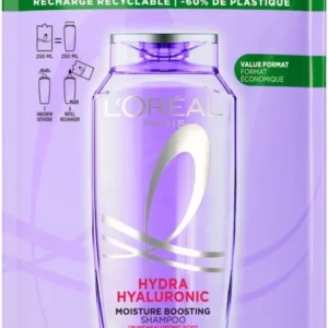 L'Oréal Paris Elvive Hydra Hyaluronic Shampoo Refill - Navul verpakking - 250 ml