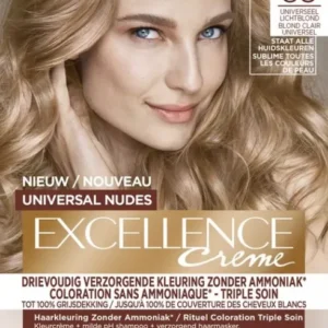 L'Oréal Paris Excellence Universal Nudes Lichtblond 8U - Verpakking beschadigd