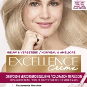 L'Oréal Paris Excellence Crème Zeer Licht Asblond 9.1 - Haarverf