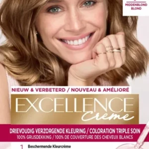 L'Oréal Paris Excellence Crème Middenblond 7 - Haarverf - Verpakking beschadigd