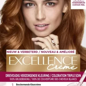 L'Oréal Paris Excellence Crème Honingbruin 7.7 - haarverf