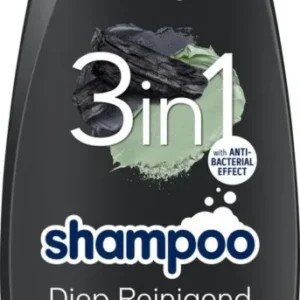 Schwarzkopf Men 3in1 Charcoal Shampoo 400ml