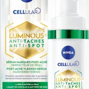 NIVEA Cellular LUMINOUS630 Post-Acne vlekken Serum Gezicht - Acneverzorging - Voor een Gladde Huid - Gezichtsserum Met salicylzuur en Hyaluronzuur - 30 ml