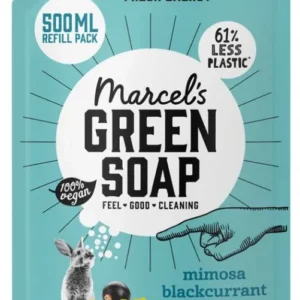 Marcel's Green Soap Douchegel Navulling - Mimosa & Zwarte Bes - 500ml