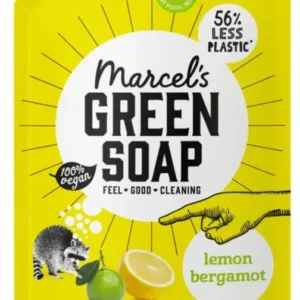 Marcel's Green Soap Afwasmiddel Lemon & Bergamot Navulling 500 ml