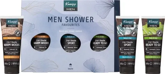 Kneipp Men - Geschenkset Shower Favourites - Inhoud 3 x 75 ml - Verpakking beschadigd