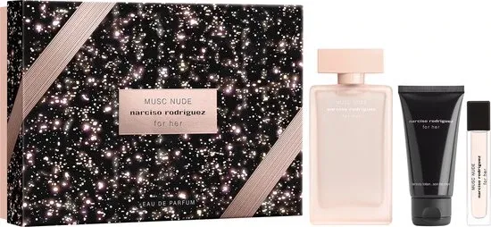 Narciso Rodriguez For Her Musc Nude - 100 ml + 10 ml + 50 ml - Giftset - Beschadigde Verpakking