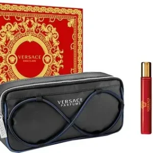 Versace Eros Flame Giftset - Eau de parfum voor heren met toilettas - 100 ml