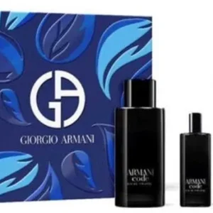 Giorgio Armani Code Homme Gift Set 125 Ml Eau De Toilette 75 Ml Shower Gel And 15 Ml Miniature