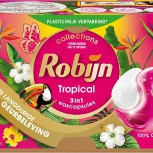 Robijn Wasmiddel 3-in-1 Capsules Tropical 15 stuks