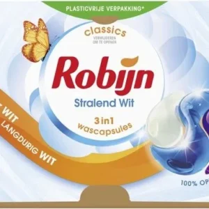 Robijn Wascapsules 3-in-1 Stralend Wit 26 stuks