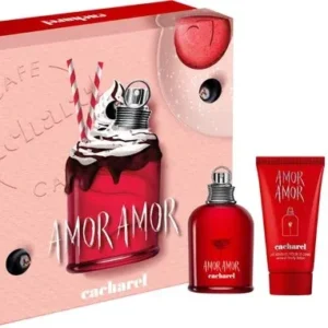 Cacharel Amor Amor Giftset - 50 ml eau de toilette spray + 2 x 50 ml bodylotion - cadeauset voor dames