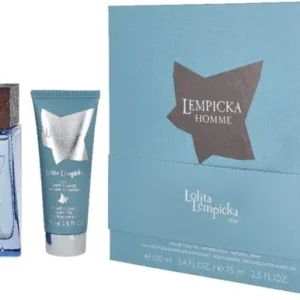 Lolita Lempicka Homme Eau De Toilette Spray 100ml Set 2 Pieces- Beschadigde verpakking