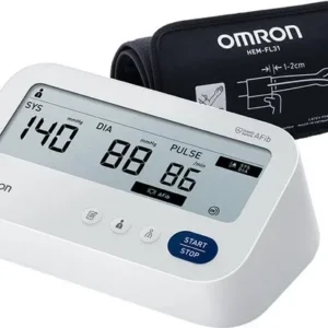 OMRON X3 Comfort AFib, klinisch gevalideerde bloeddrukmeter met AFib-detectie bij elke meting, met Intelli Wrap-manchet (22-42cm)
