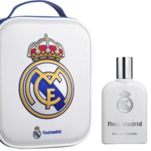 Real Madrid Geschenkset - Eau de Toilette 100 ml & Parfumpen - Met Toilettas - Beschadigde verpakking