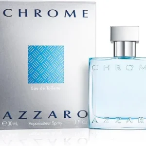 Azzaro Chrome Eau de Toilette - Citrus Houtachtig Parfum - Langdurige Geurbeleving - Fris Mannen Parfum - 30ml- Beschadigde Verpakking