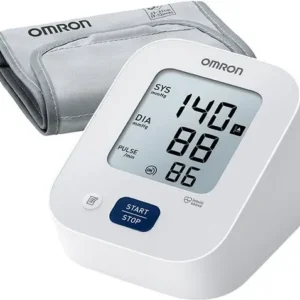 OMRON X2 Essential-Klinisch gevalideerde bloeddrukmeter bovenarm - Indicator voor hoge bloeddruk en onregelmatige hartslag -Medium manchet 22-32cm