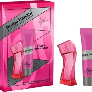 Bruno Banani Pure Woman Geschenkset Eau de Toilette 30 ml + Showergel 50 ml 1 set- Verpakking beschadigd