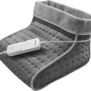 Inventum HZ46G - Elektrische voetenwarmer - 30 x 30 x 23 cm - Tot maat 46 - 90 min. timer - Wasbaar - Fleece Grijs - Verpakking beschadigd