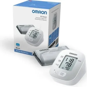 OMRON X2 Smart Bloeddrukmeter Bovenarm - Blood Pressure Monitor met Hartslagmeter – Onregelmatige Hartslag - met Mobiele App - 22 tot 32 cm Manchet