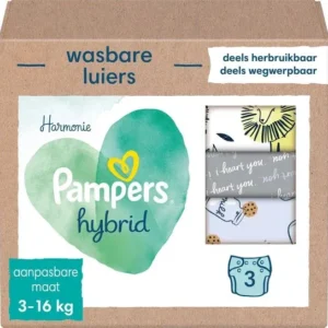 Pampers Harmonie Hybrid - 3 Wasbare Luiers Voor Baby’s