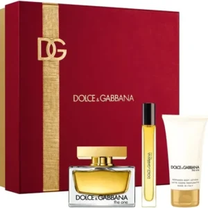 Dolce & Gabbana The One Giftset - 75 ml eau de Parfum + Bodylotion 50 ml + Travelspray 10 ml - Giftset - Verpakking beschadigd