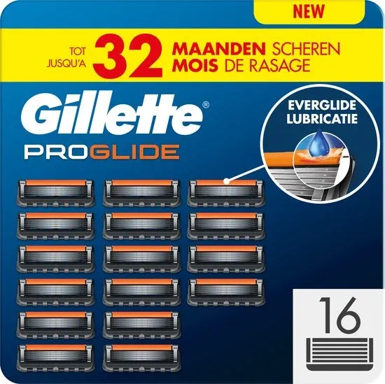 Gillette Fusion5 Proglide Scheermesje Voor Mannen - 16 stuks- beschadigde verpakking