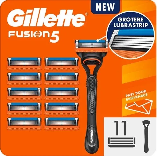 Gillette Fusion5 - 1 Scheermes Voor Mannen - 11 Scheermesjes - verpakking beschadigd