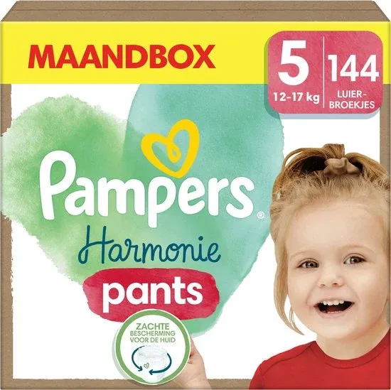 Pampers Harmonie Pants - Maat 5 (12kg-17kg) - 144 Luierbroekjes