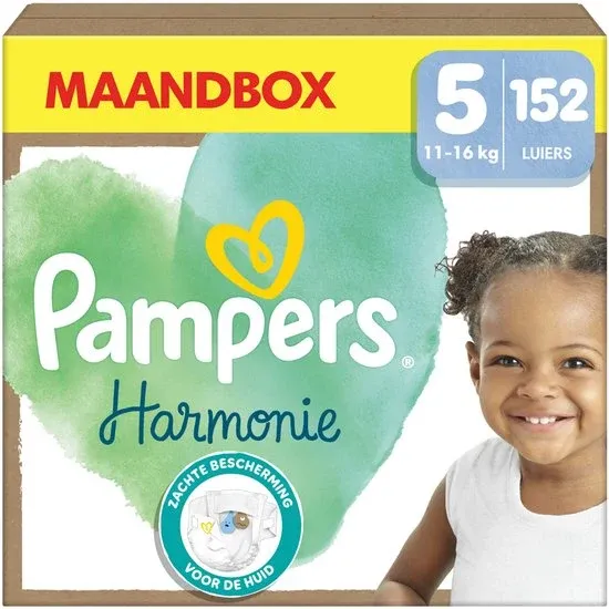 Pampers Harmonie Luiers - Maat 5 (11kg-16kg) - 152 Luiers