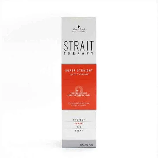 Haarstijlbehandeling Strait Therapy Cream 0 Schwarzkopf (300 ml) - Beschadigde Verpakking