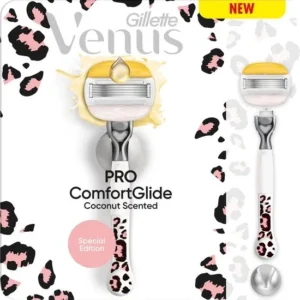 Gillette Venus Pro ComfortGlide Scheersysteem met Kokosgeur voor Vrouwen - 1 Scheermesje + 1 Handvat - Verpakking beschadigd