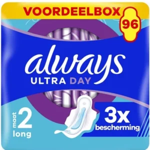 Always Ultra Long Maandverband Met Vleugels Maat 2 - voordeelpak 96 Stuks