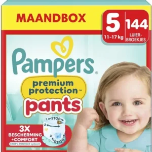 Pampers Premium Protection Pants - Maat 5 (12kg-17kg) - 144 Luiers