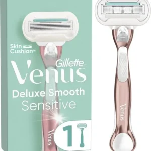Gillette Venus Deluxe Smooth Sensitive - 1 Scheermes Voor Vrouwen - RoseGold - 1 Scheermesje - Verpakking beschadigd