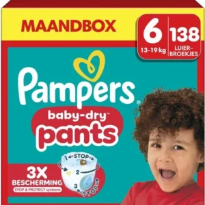 Pampers Baby-Dry Pants - Maat 6 (14kg-19kg) - 138 Luierbroekjes - Verpakking beschadigd