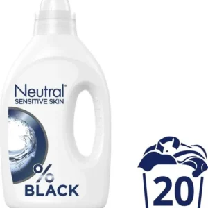 Neutral - Vloeibaar Wasmiddel Zwart - 1 liter - 20 wasbeurten